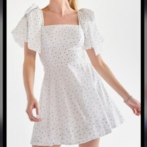 NEW Puff sleeve floral mini dress